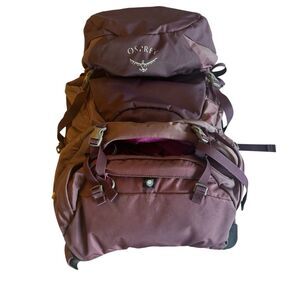 Osprey Sirrus 50 Hiking Camping Outdoor Backpack Backcountry Women Purple/Maroon